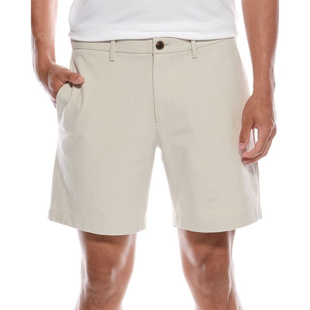 THEORY Shorts Mens Size 40 Tan Cotton Nylon Blend Stretch ZAINE 7" $185